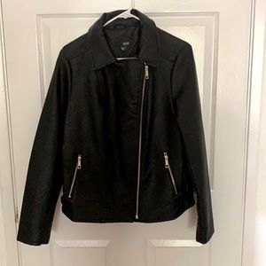 a.n.a faux leather black jacket.